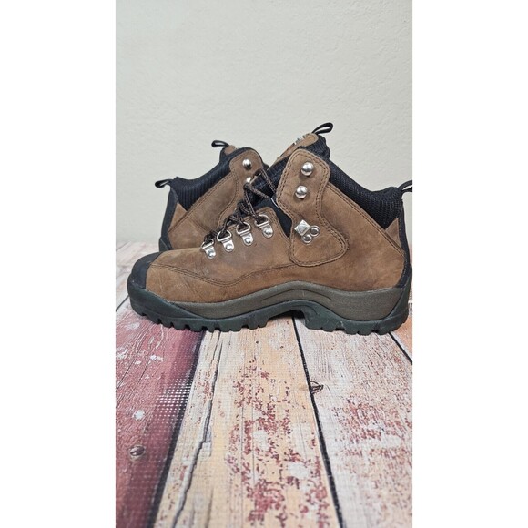 Timberland Pro Endurance Steel Toe Work Boots Mens 7 W Brown Leather
